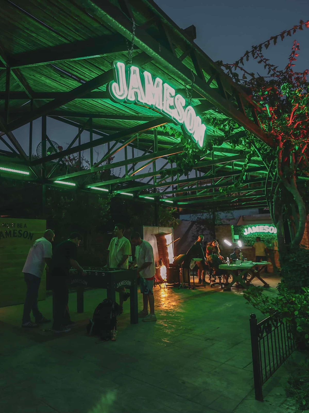 Aegis — Jameson neon night shot