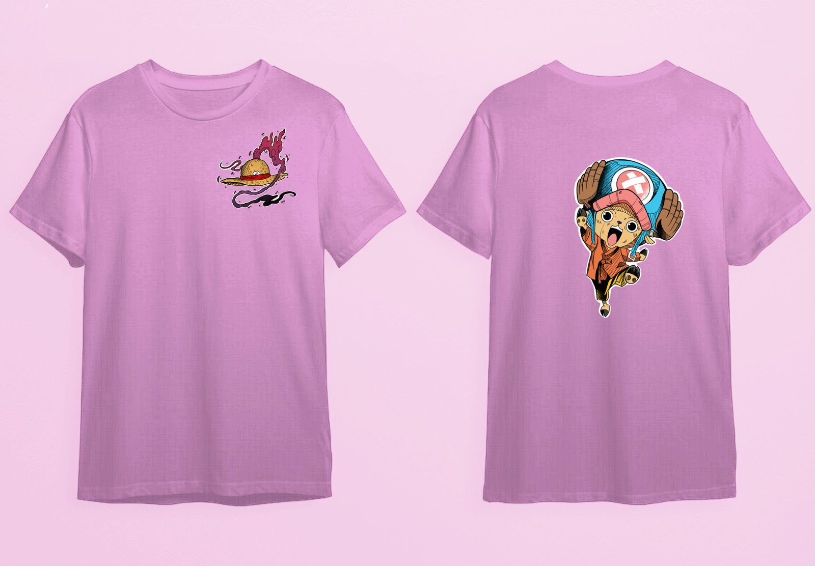 Chopper One Piece tee in pink by Chris